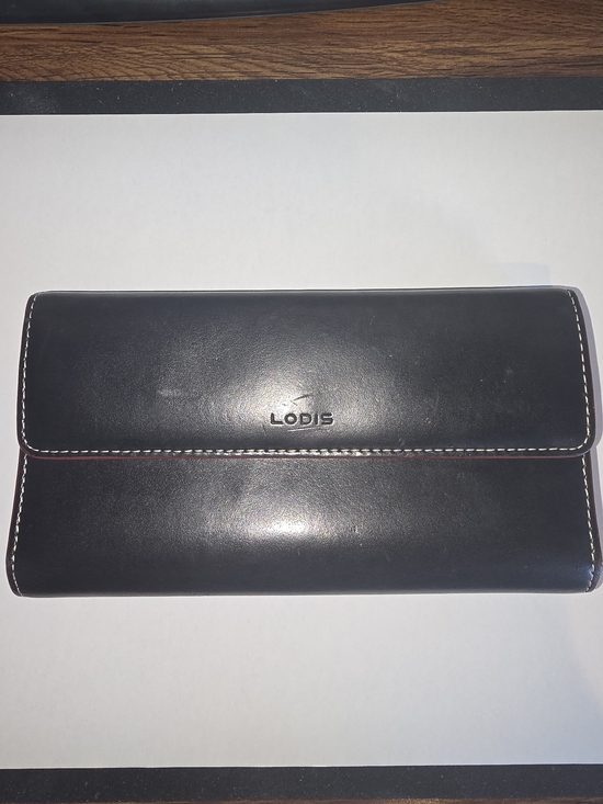 Lodis Handbags - 🔥 Lodis Black Leather Continental Wallet -Butter Soft- Red Interior